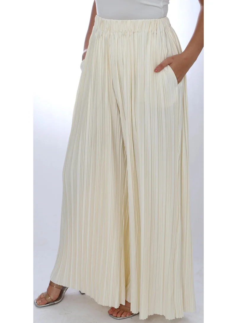 توترندس بنطلون قماش واسع